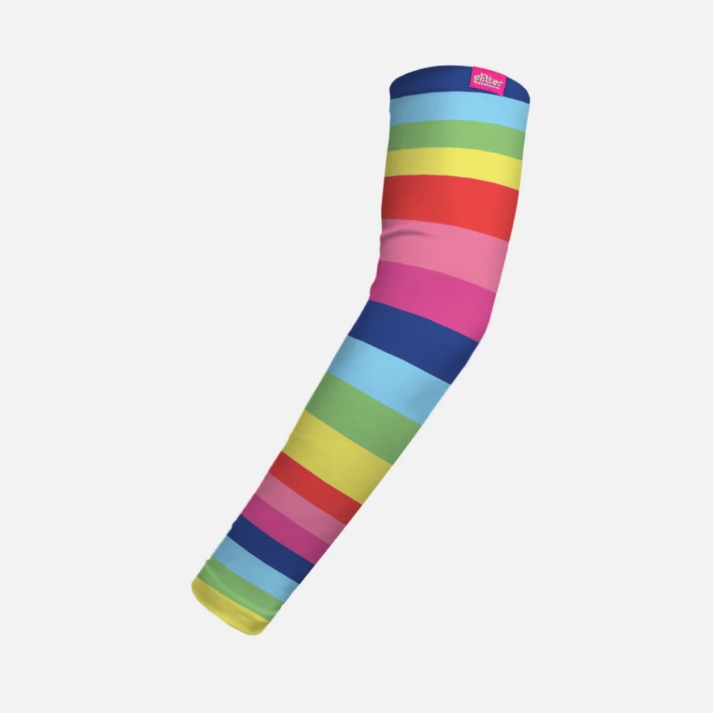 Pastel Rainbow Stripes Kids Arm Sleeve (10pcs)